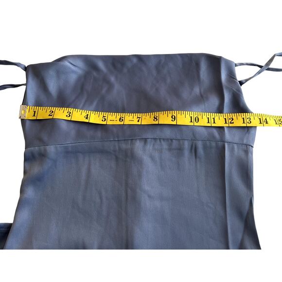 WeWoreWhat Slate Blue Midi Dress Size 00 Revolve Cowl Satin Charmeuse NEW Flirty - Picture 5 of 14
